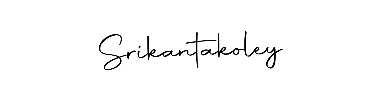Make a beautiful signature design for name Srikantakoley. Use this online signature maker to create a handwritten signature for free. Srikantakoley signature style 10 images and pictures png