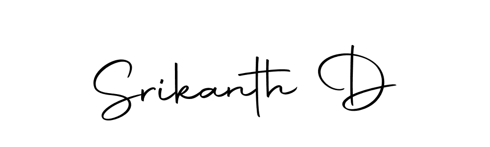 Make a beautiful signature design for name Srikanth D. Use this online signature maker to create a handwritten signature for free. Srikanth D signature style 10 images and pictures png