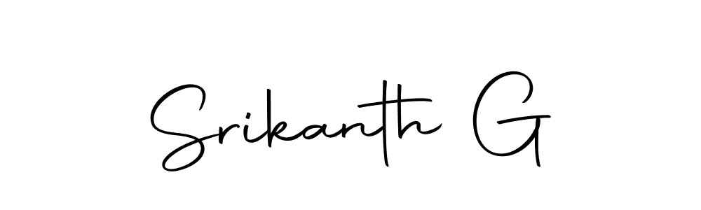 Design your own signature with our free online signature maker. With this signature software, you can create a handwritten (Autography-DOLnW) signature for name Srikanth G. Srikanth G signature style 10 images and pictures png