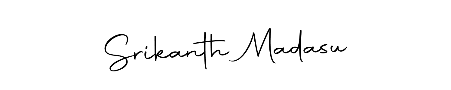 Make a beautiful signature design for name Srikanth Madasu. With this signature (Autography-DOLnW) style, you can create a handwritten signature for free. Srikanth Madasu signature style 10 images and pictures png