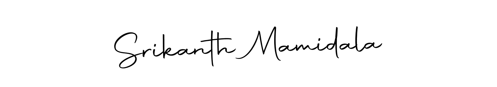 The best way (Autography-DOLnW) to make a short signature is to pick only two or three words in your name. The name Srikanth Mamidala include a total of six letters. For converting this name. Srikanth Mamidala signature style 10 images and pictures png