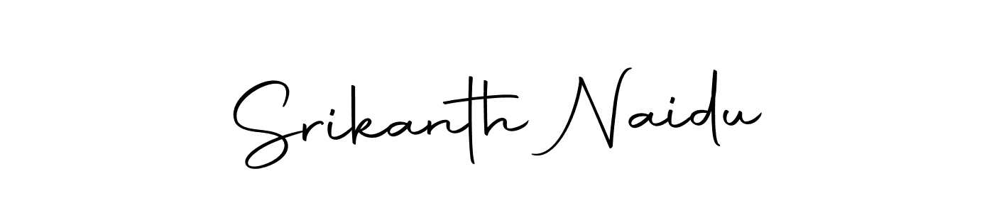 Create a beautiful signature design for name Srikanth Naidu. With this signature (Autography-DOLnW) fonts, you can make a handwritten signature for free. Srikanth Naidu signature style 10 images and pictures png