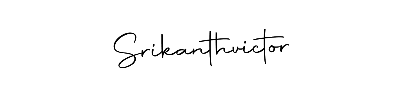 Make a beautiful signature design for name Srikanthvictor. With this signature (Autography-DOLnW) style, you can create a handwritten signature for free. Srikanthvictor signature style 10 images and pictures png