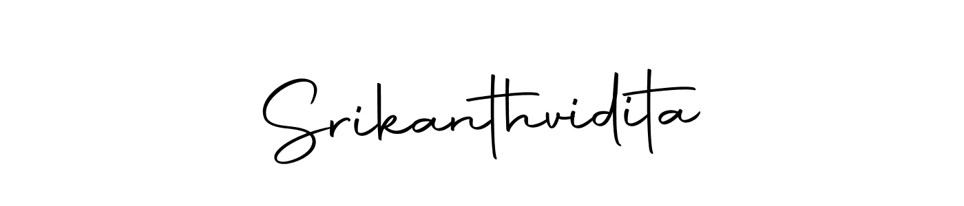 Make a beautiful signature design for name Srikanthvidita. Use this online signature maker to create a handwritten signature for free. Srikanthvidita signature style 10 images and pictures png