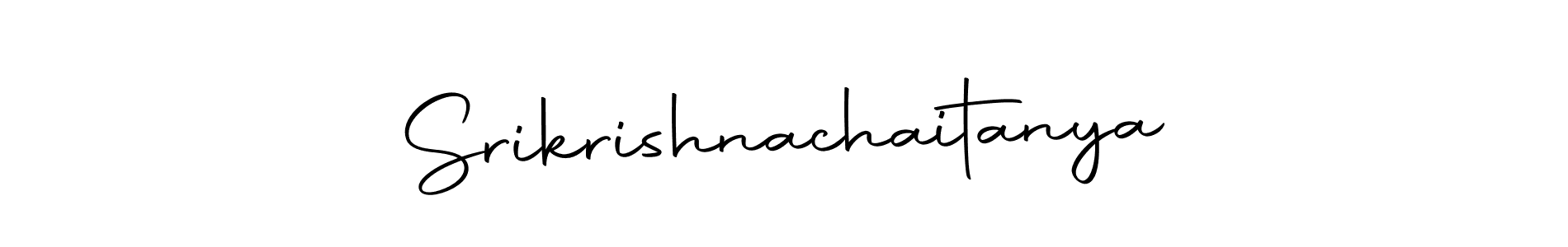 Use a signature maker to create a handwritten signature online. With this signature software, you can design (Autography-DOLnW) your own signature for name Srikrishnachaitanya. Srikrishnachaitanya signature style 10 images and pictures png