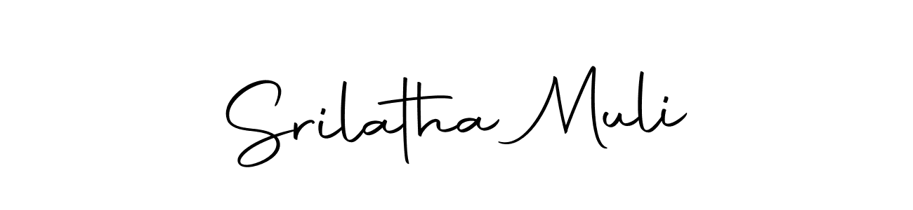 The best way (Autography-DOLnW) to make a short signature is to pick only two or three words in your name. The name Srilatha Muli include a total of six letters. For converting this name. Srilatha Muli signature style 10 images and pictures png