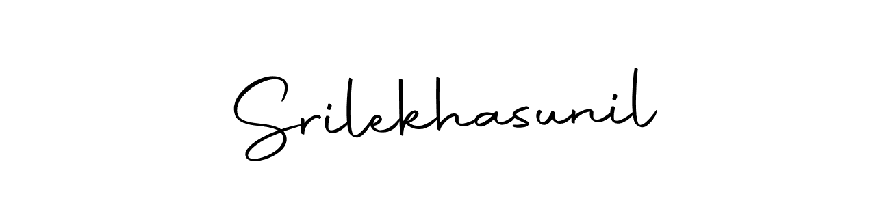 Use a signature maker to create a handwritten signature online. With this signature software, you can design (Autography-DOLnW) your own signature for name Srilekhasunil. Srilekhasunil signature style 10 images and pictures png