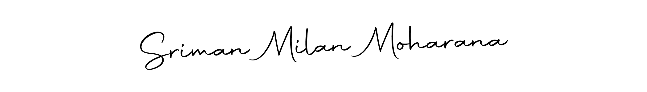 Use a signature maker to create a handwritten signature online. With this signature software, you can design (Autography-DOLnW) your own signature for name Sriman Milan Moharana. Sriman Milan Moharana signature style 10 images and pictures png