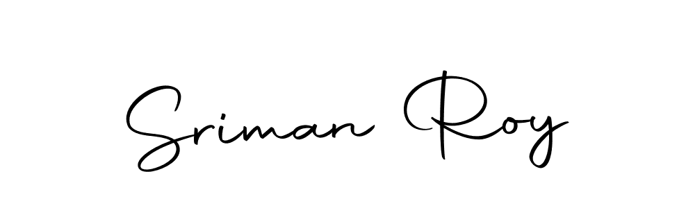 Use a signature maker to create a handwritten signature online. With this signature software, you can design (Autography-DOLnW) your own signature for name Sriman Roy. Sriman Roy signature style 10 images and pictures png