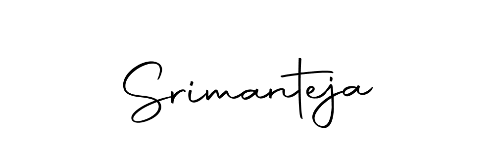 Design your own signature with our free online signature maker. With this signature software, you can create a handwritten (Autography-DOLnW) signature for name Srimanteja. Srimanteja signature style 10 images and pictures png