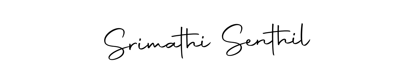 How to make Srimathi Senthil signature? Autography-DOLnW is a professional autograph style. Create handwritten signature for Srimathi Senthil name. Srimathi Senthil signature style 10 images and pictures png