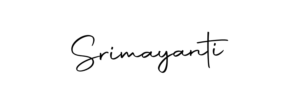 Use a signature maker to create a handwritten signature online. With this signature software, you can design (Autography-DOLnW) your own signature for name Srimayanti. Srimayanti signature style 10 images and pictures png