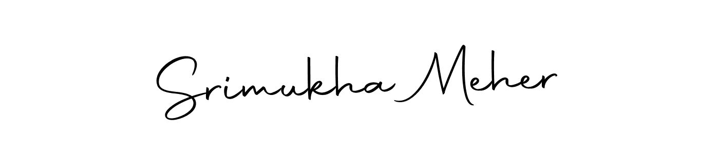 How to make Srimukha Meher signature? Autography-DOLnW is a professional autograph style. Create handwritten signature for Srimukha Meher name. Srimukha Meher signature style 10 images and pictures png