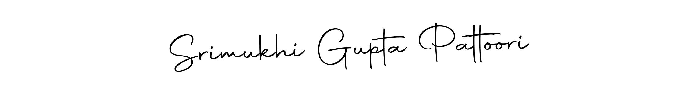 Create a beautiful signature design for name Srimukhi Gupta Pattoori. With this signature (Autography-DOLnW) fonts, you can make a handwritten signature for free. Srimukhi Gupta Pattoori signature style 10 images and pictures png