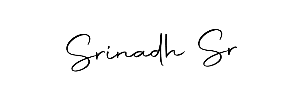 How to make Srinadh Sr name signature. Use Autography-DOLnW style for creating short signs online. This is the latest handwritten sign. Srinadh Sr signature style 10 images and pictures png