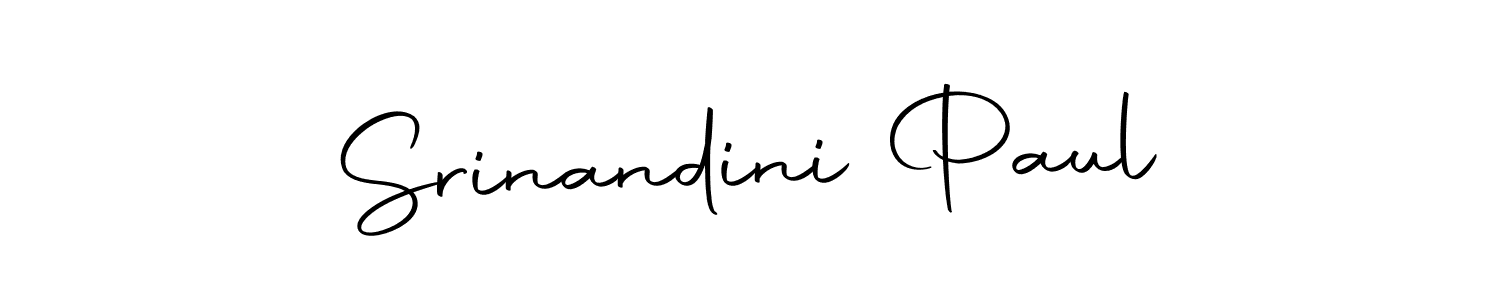 Use a signature maker to create a handwritten signature online. With this signature software, you can design (Autography-DOLnW) your own signature for name Srinandini Paul. Srinandini Paul signature style 10 images and pictures png