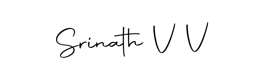 Make a beautiful signature design for name Srinath V V. With this signature (Autography-DOLnW) style, you can create a handwritten signature for free. Srinath V V signature style 10 images and pictures png