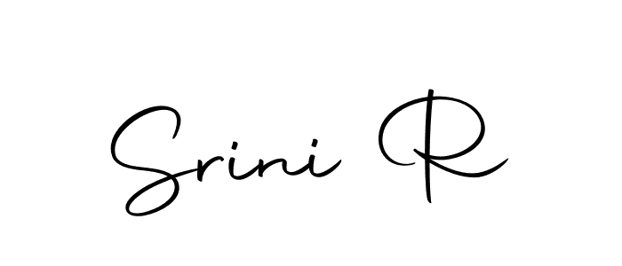 Design your own signature with our free online signature maker. With this signature software, you can create a handwritten (Autography-DOLnW) signature for name Srini R. Srini R signature style 10 images and pictures png