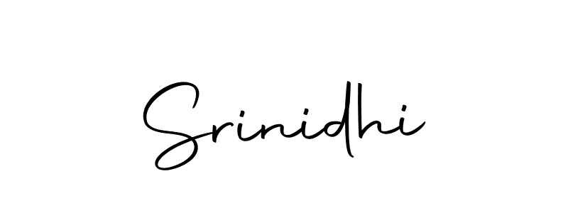 Design your own signature with our free online signature maker. With this signature software, you can create a handwritten (Autography-DOLnW) signature for name Srinidhi. Srinidhi signature style 10 images and pictures png