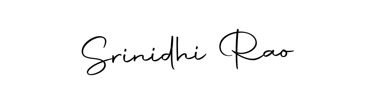 Create a beautiful signature design for name Srinidhi Rao. With this signature (Autography-DOLnW) fonts, you can make a handwritten signature for free. Srinidhi Rao signature style 10 images and pictures png