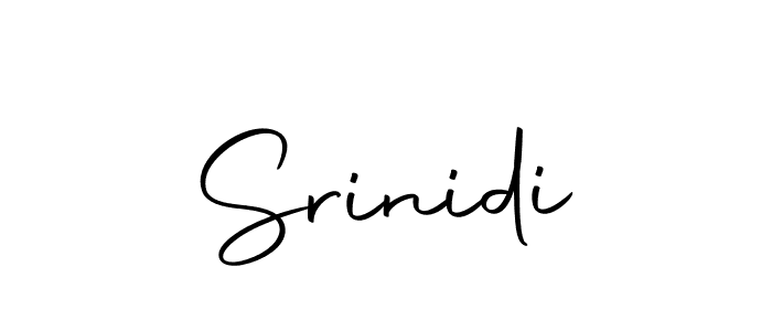 Use a signature maker to create a handwritten signature online. With this signature software, you can design (Autography-DOLnW) your own signature for name Srinidi. Srinidi signature style 10 images and pictures png