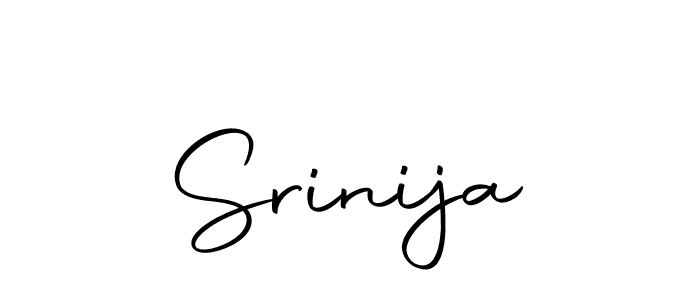 How to make Srinija name signature. Use Autography-DOLnW style for creating short signs online. This is the latest handwritten sign. Srinija signature style 10 images and pictures png