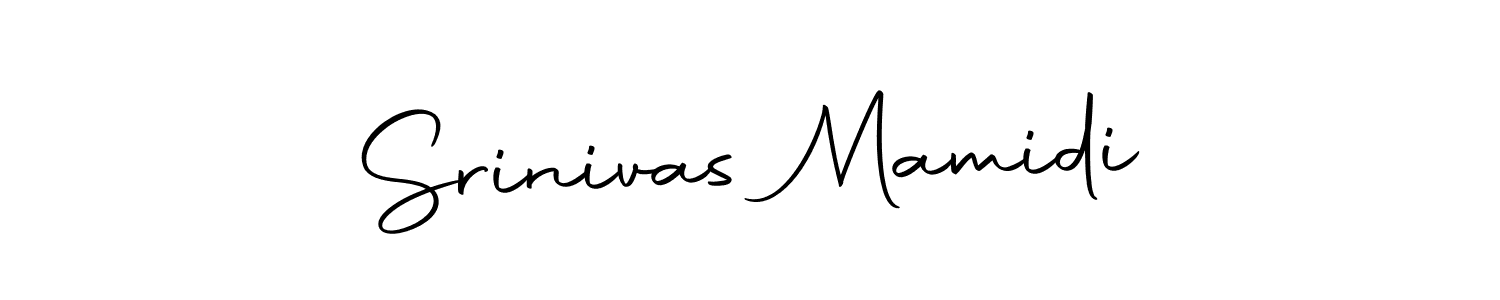 Design your own signature with our free online signature maker. With this signature software, you can create a handwritten (Autography-DOLnW) signature for name Srinivas Mamidi. Srinivas Mamidi signature style 10 images and pictures png
