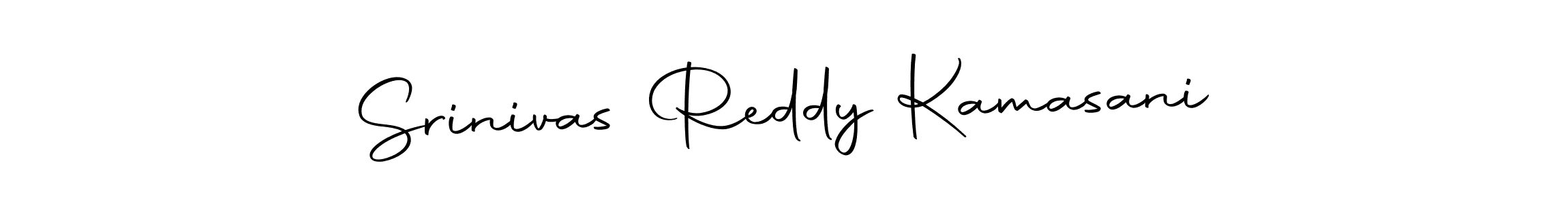 How to make Srinivas Reddy Kamasani name signature. Use Autography-DOLnW style for creating short signs online. This is the latest handwritten sign. Srinivas Reddy Kamasani signature style 10 images and pictures png