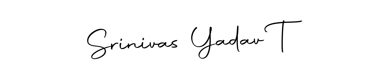 The best way (Autography-DOLnW) to make a short signature is to pick only two or three words in your name. The name Srinivas Yadav T include a total of six letters. For converting this name. Srinivas Yadav T signature style 10 images and pictures png