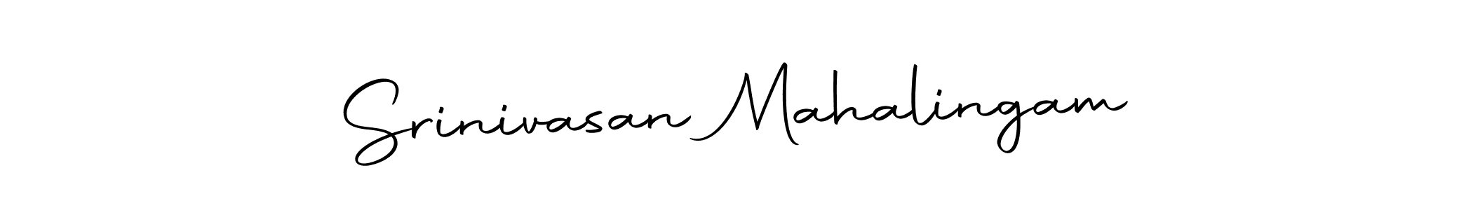 Design your own signature with our free online signature maker. With this signature software, you can create a handwritten (Autography-DOLnW) signature for name Srinivasan Mahalingam. Srinivasan Mahalingam signature style 10 images and pictures png