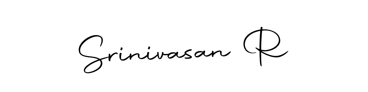 Design your own signature with our free online signature maker. With this signature software, you can create a handwritten (Autography-DOLnW) signature for name Srinivasan R. Srinivasan R signature style 10 images and pictures png