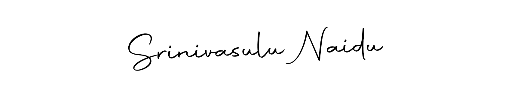 Design your own signature with our free online signature maker. With this signature software, you can create a handwritten (Autography-DOLnW) signature for name Srinivasulu Naidu. Srinivasulu Naidu signature style 10 images and pictures png