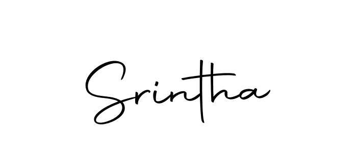 Create a beautiful signature design for name Srintha. With this signature (Autography-DOLnW) fonts, you can make a handwritten signature for free. Srintha signature style 10 images and pictures png