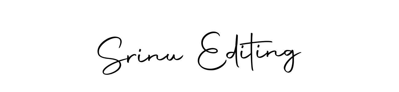 Make a beautiful signature design for name Srinu Editing. With this signature (Autography-DOLnW) style, you can create a handwritten signature for free. Srinu Editing signature style 10 images and pictures png
