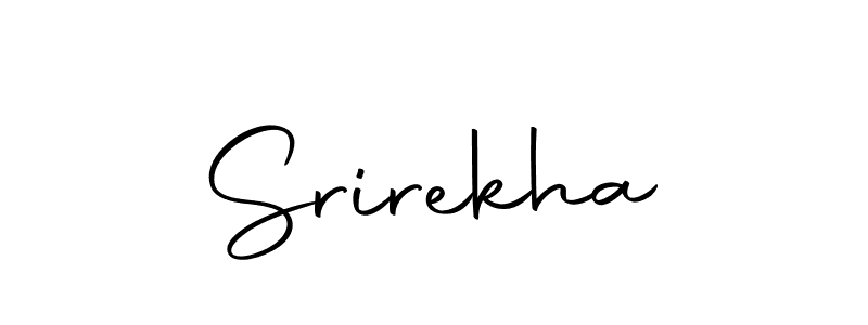 Design your own signature with our free online signature maker. With this signature software, you can create a handwritten (Autography-DOLnW) signature for name Srirekha. Srirekha signature style 10 images and pictures png