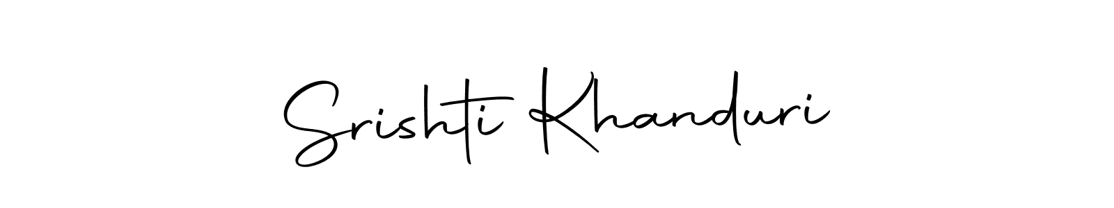 Use a signature maker to create a handwritten signature online. With this signature software, you can design (Autography-DOLnW) your own signature for name Srishti Khanduri. Srishti Khanduri signature style 10 images and pictures png