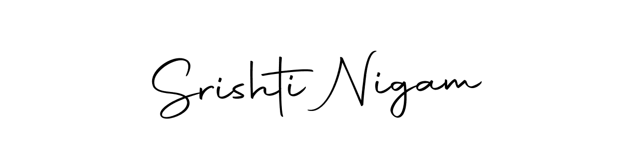 Similarly Autography-DOLnW is the best handwritten signature design. Signature creator online .You can use it as an online autograph creator for name Srishti Nigam. Srishti Nigam signature style 10 images and pictures png