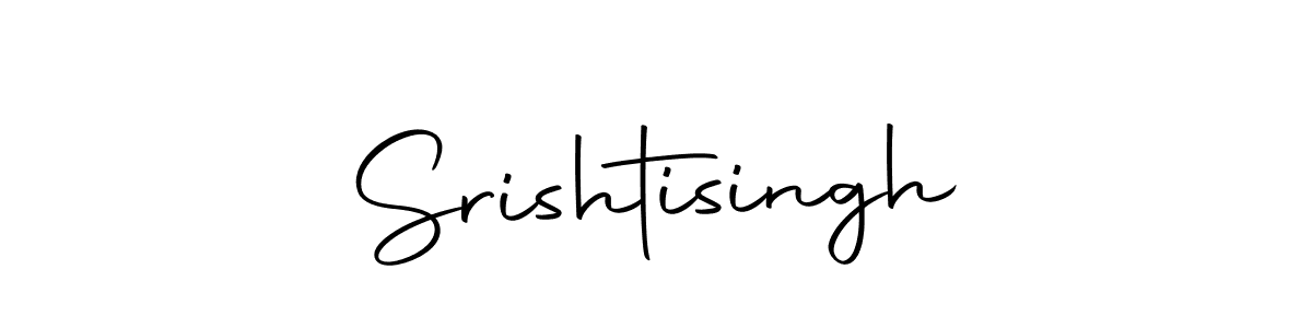 How to make Srishtisingh name signature. Use Autography-DOLnW style for creating short signs online. This is the latest handwritten sign. Srishtisingh signature style 10 images and pictures png