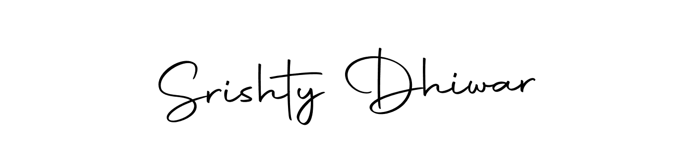 You can use this online signature creator to create a handwritten signature for the name Srishty Dhiwar. This is the best online autograph maker. Srishty Dhiwar signature style 10 images and pictures png