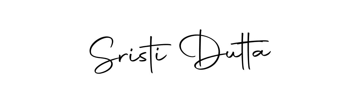 How to make Sristi Dutta name signature. Use Autography-DOLnW style for creating short signs online. This is the latest handwritten sign. Sristi Dutta signature style 10 images and pictures png