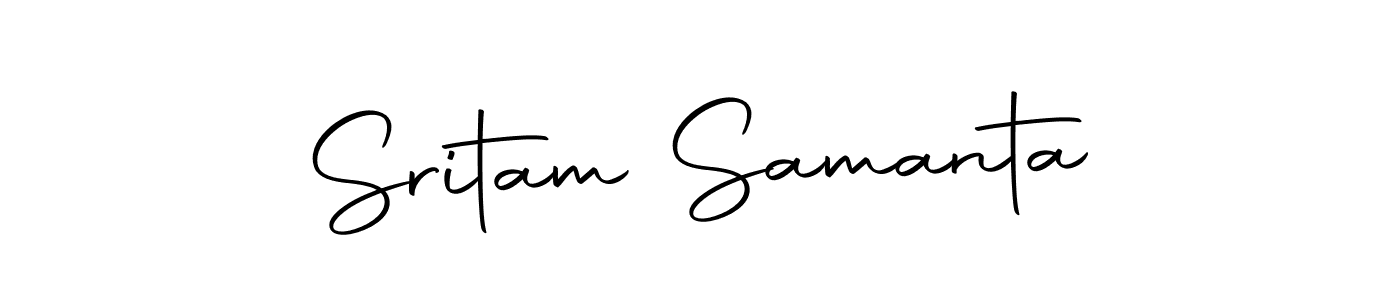 Create a beautiful signature design for name Sritam Samanta. With this signature (Autography-DOLnW) fonts, you can make a handwritten signature for free. Sritam Samanta signature style 10 images and pictures png