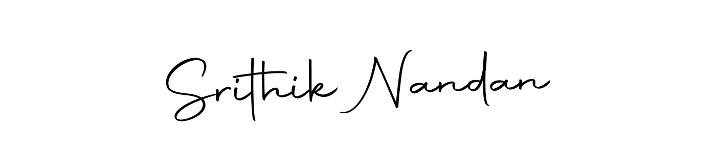 The best way (Autography-DOLnW) to make a short signature is to pick only two or three words in your name. The name Srithik Nandan include a total of six letters. For converting this name. Srithik Nandan signature style 10 images and pictures png