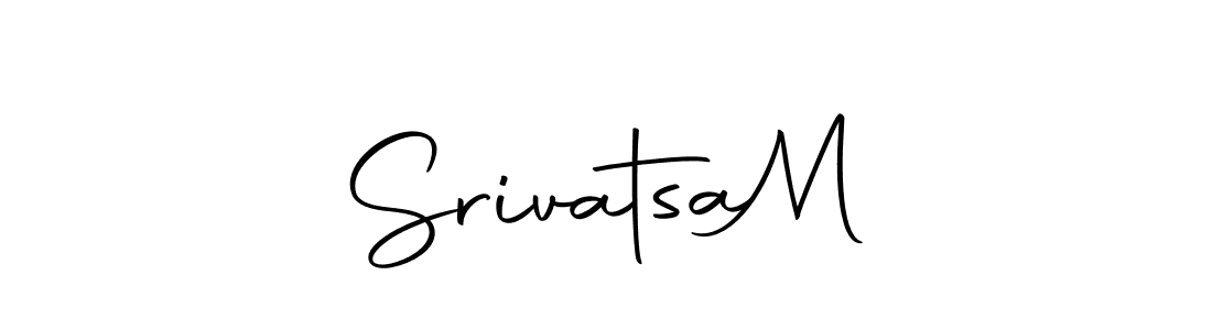 Use a signature maker to create a handwritten signature online. With this signature software, you can design (Autography-DOLnW) your own signature for name Srivatsa  M. Srivatsa  M signature style 10 images and pictures png