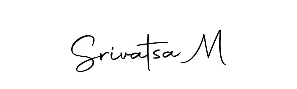 Make a beautiful signature design for name Srivatsa M. Use this online signature maker to create a handwritten signature for free. Srivatsa M signature style 10 images and pictures png