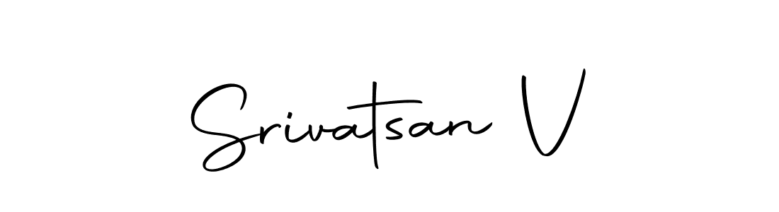 Design your own signature with our free online signature maker. With this signature software, you can create a handwritten (Autography-DOLnW) signature for name Srivatsan V. Srivatsan V signature style 10 images and pictures png