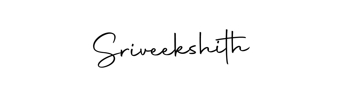 The best way (Autography-DOLnW) to make a short signature is to pick only two or three words in your name. The name Sriveekshith include a total of six letters. For converting this name. Sriveekshith signature style 10 images and pictures png