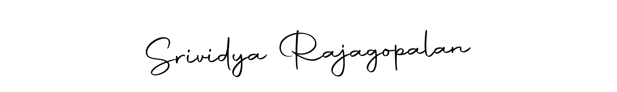 How to make Srividya Rajagopalan name signature. Use Autography-DOLnW style for creating short signs online. This is the latest handwritten sign. Srividya Rajagopalan signature style 10 images and pictures png