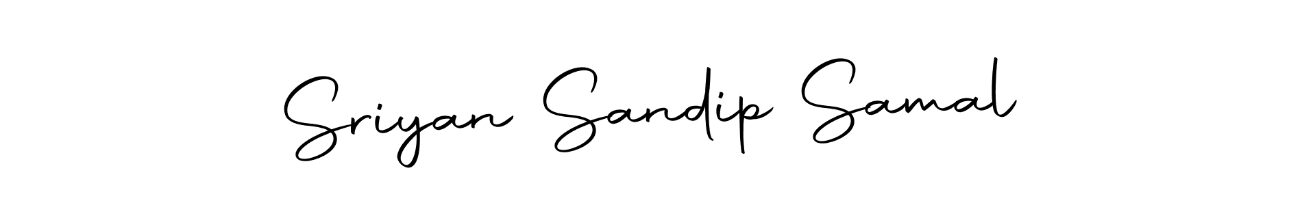 How to make Sriyan Sandip Samal name signature. Use Autography-DOLnW style for creating short signs online. This is the latest handwritten sign. Sriyan Sandip Samal signature style 10 images and pictures png