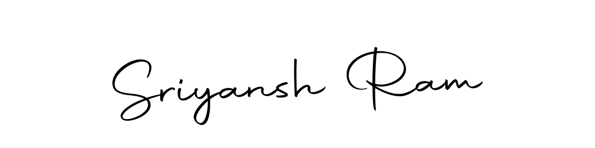 How to make Sriyansh Ram name signature. Use Autography-DOLnW style for creating short signs online. This is the latest handwritten sign. Sriyansh Ram signature style 10 images and pictures png