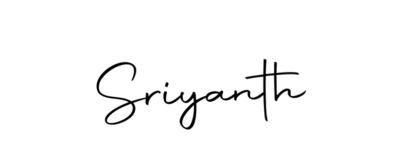 Use a signature maker to create a handwritten signature online. With this signature software, you can design (Autography-DOLnW) your own signature for name Sriyanth. Sriyanth signature style 10 images and pictures png